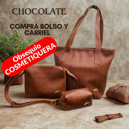 Exclusivo Trio En Cuero Dacota Dama VZL