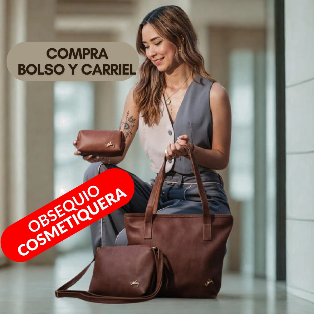 Exclusivo Trio En Cuero Dacota Dama VZL