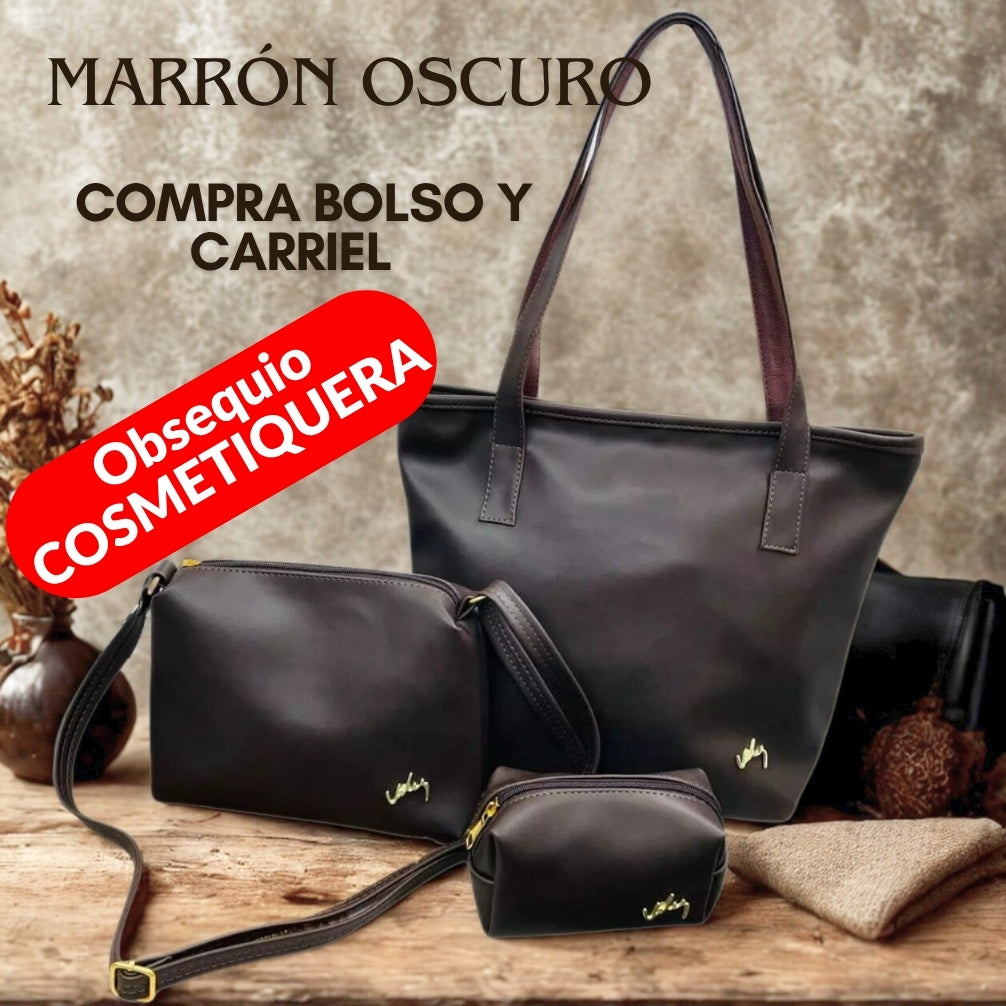 Exclusivo Trio En Cuero Dacota Dama VZL