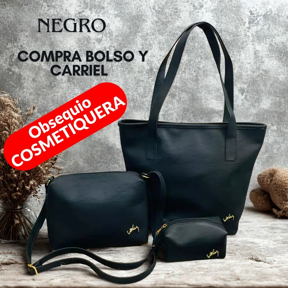 Exclusivo Trio En Cuero Dacota Dama VZL