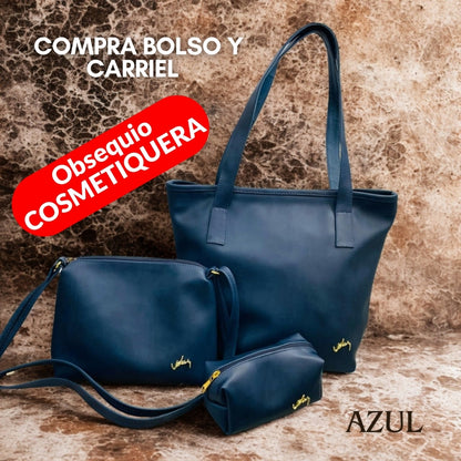 Exclusivo Trio En Cuero Dacota Dama VZL